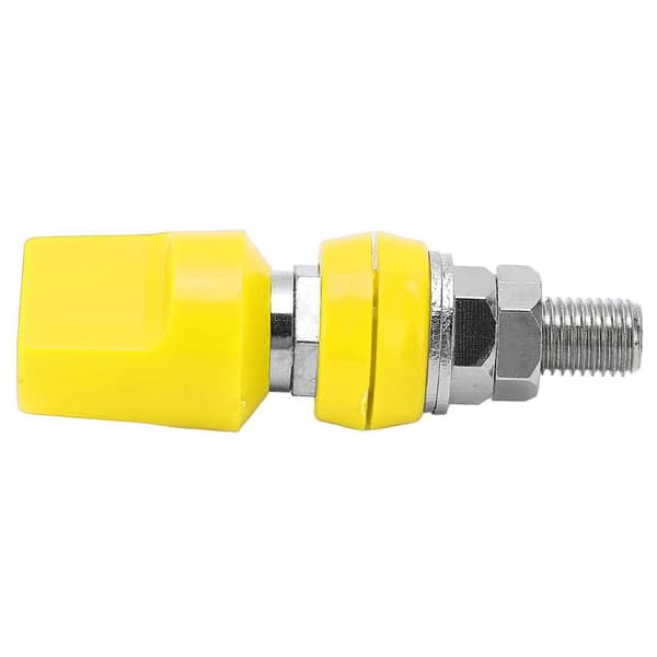 Terminal Multipurpose 4mm Mässing Platt Lock M8 100A Hög Ström Terminalblock med JackYellow