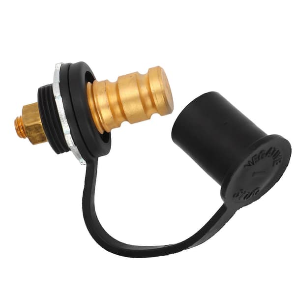 Batteripol Farvekodet 250A 3/8in Batteripol Stud Connector med Hætte til Biler RV'er Både Sort (Negativ)