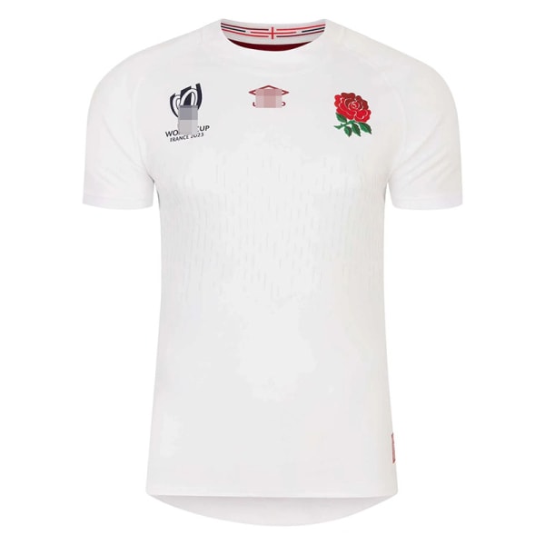 2023 World Cup England hemma och borta kortärmade rugbydräkter home court XL