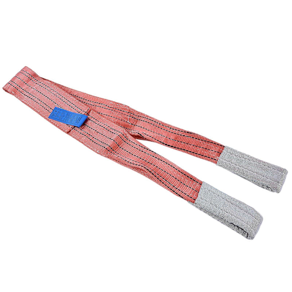 5T Flat Løftestropp Høy Styrke Bred PES Webbing Stropper Kran Rigging Tilbehør 2 Meter