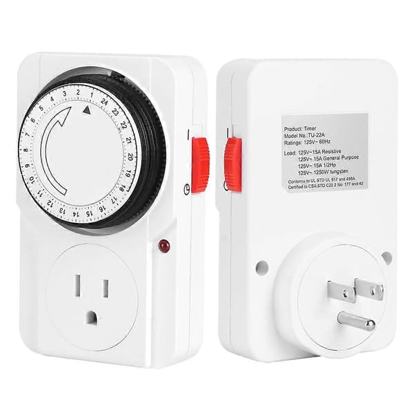 Mekanisk Timer Stikkontakt 24-timers Cyklus Timing Controller Stikkontakt Hjemmeforsyninger