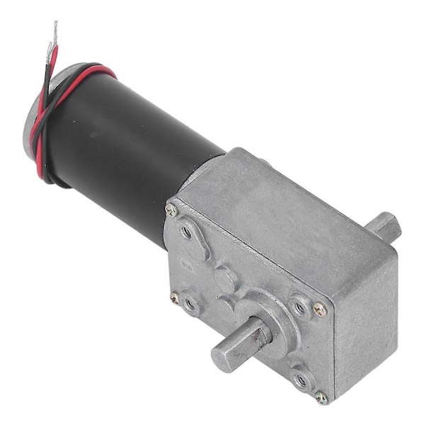 DC Växelmotor Mikro Hög Torsionshastighetsreducerande Turbin 12V Dubbelaxel Självlåsande Reversibel Maskinväxellåda Motor 60RPM