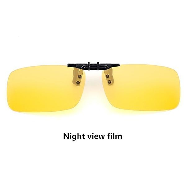 Polariserade Spegel Uv400 Lins Clip On Flip Solglasögon Glasögon Night view film