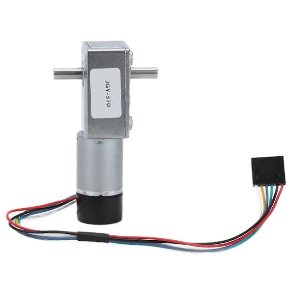 JGY?370 DC-kierukkavaihdemoottori Enkooderilla Kaksoisakselinen 14mm Lähtöakseli DC 24V