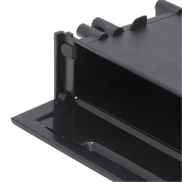 1DIN Bilradio Opbevaringsboks Multi Anvendelse ABS Sort Indvendig Organizer Erstatning for Mitsubishi