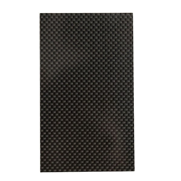 Kolfiberplatta Hårdhet Korrosionsbeständighet Glansig Yta Kolfiberark Twill för Modell 75x125x2mm/3x4.9x0.08in