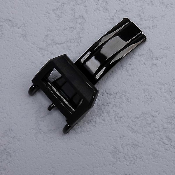 18 mm:n kellon rannekkeen taittolukko IWC-kellon lisätarvikkeille, rannekkeen lukko Black