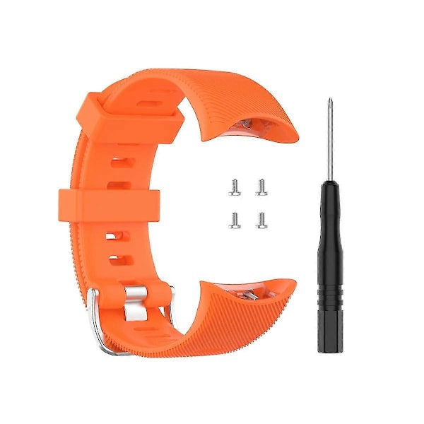 Erstatningsrem for Garmin Forerunner 45 / 45s Smartklokke Silikonklokkeveske for Garmin Forerunner 45 45s Armbånd orange strap