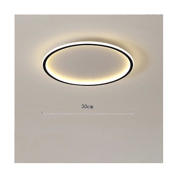 Led-kattovalaisin 30cm pyöreä kattovalaisin moderni sisustus kattovalaisin keittiöön, eteiseen, toimistoon, p