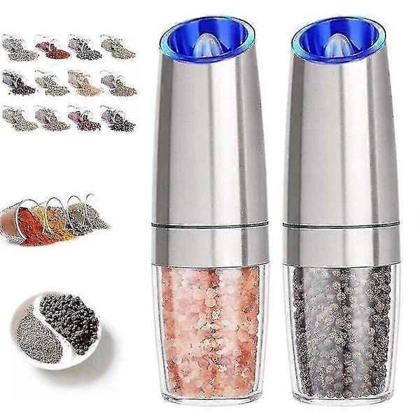 Elektrisk Pepper- og Saltkvern Automatisk Elektrisk Pepperkvern Justerbar 1Pc Stainless