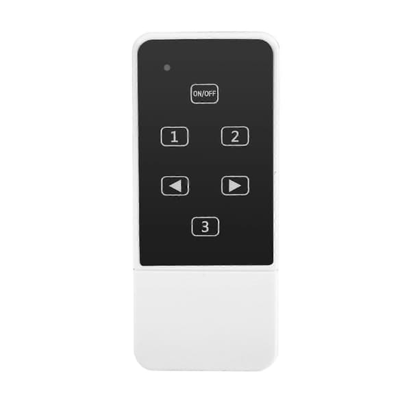 Touch Screen LED-Dimmerströmbrytare Trådlös RF Fjärrkontroll Glaspanel Vit