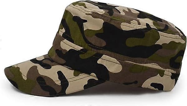 Militærstil Baseballcap med flat topp