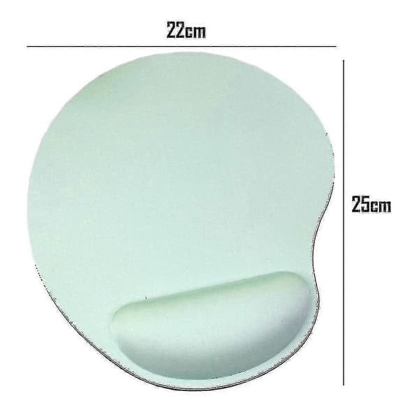 Musematte med gel-håndleddsstøtte, musematte med sklisikker PU-base A Green