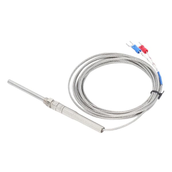 BERM K-typ Termoelement Temperatursensor Skärmad Känslig Detektor Mätare 50mm Sond 5 Meter