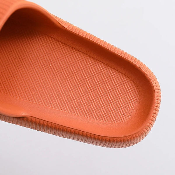 Tjockbottnade molntofflor mjuka EVA-tofflor för inomhusbruk med halkskydd orange 40-41