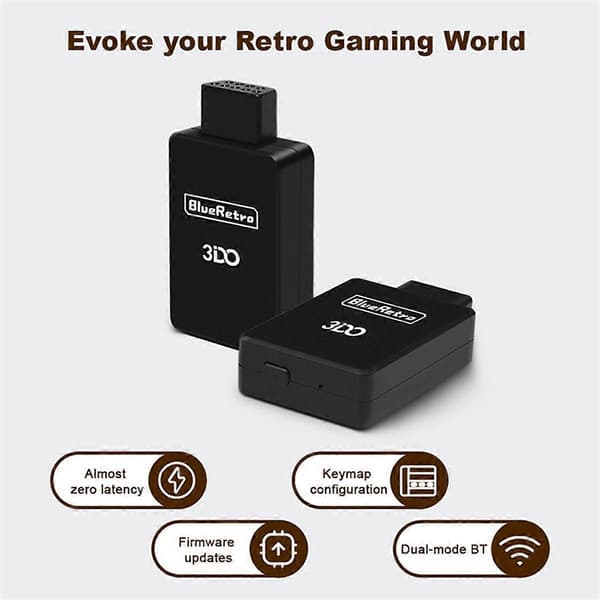 Trådlös spelkontrolladapter för 3DO FZ-1 FZ-10 konsoler för T4 Pro-kontroller