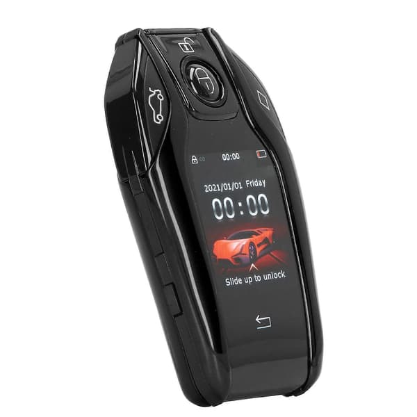 Universal TK800+ LCD Touch Screen Smart Key Fjärrkontroll Nyckellös Start för Alla Modeller med Start Stop Engine-knapp Svart