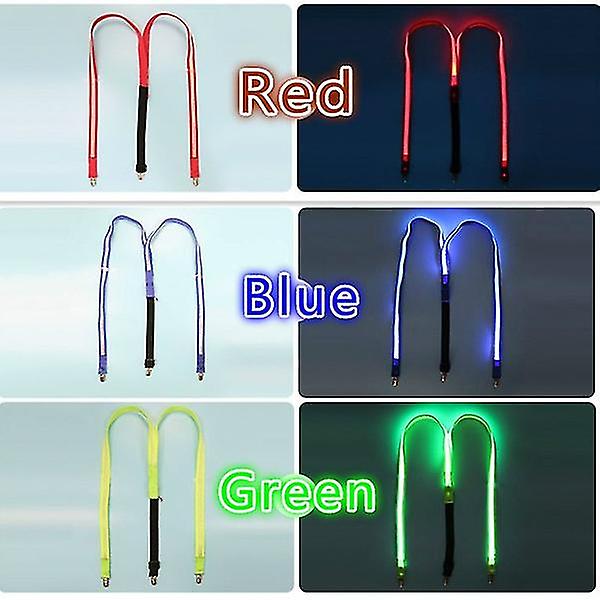 Stilig LED-fluga utan rygg för män, perfekt för kostymfester och musikfestivaler Fluorescent green Bow Tie