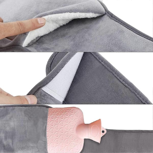 Sæt med tre vandfyldte lændevarmere med varme håndvarmere Grey net version