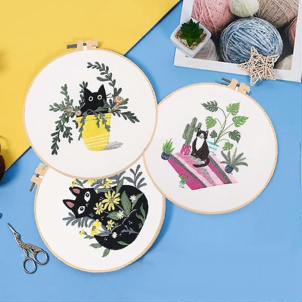 Handsömnadsset för Nybörjare, 30-pack Set Broderikit för Vuxna Broderikit