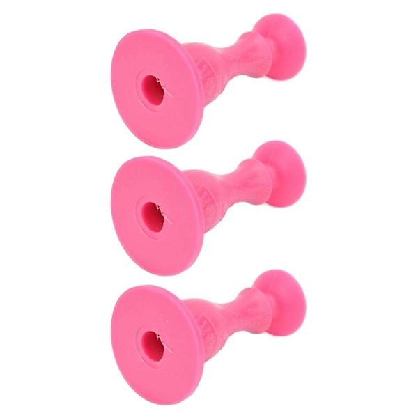 3 stk. Dørstopper til vaskemaskine med frontbetjening, dørholder i gummi til familiebrug, pink