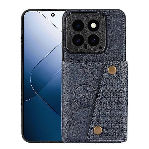 Xiaomi 14 -kotelo korttipidikkeellä PU-nahkapäällysteinen TPU-tukijalka puhelinkotelo s20241212820 Style C