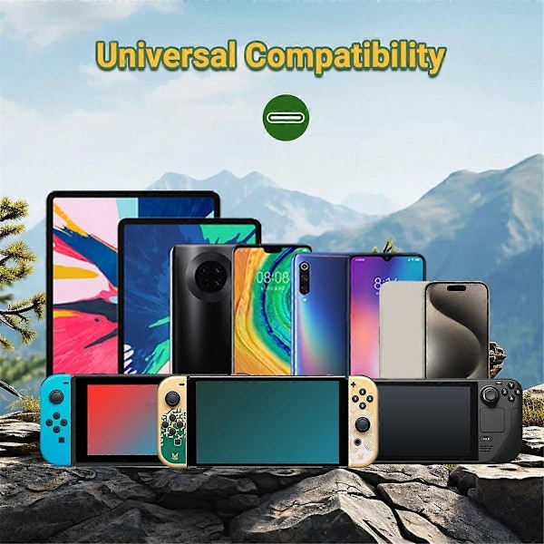 6-in-1 telakointiasema Switchille 4K/30Hz USB3.0+USB2.0x2 PD 100W pikalatauksella RJ45 100Mbps Switch TV -telakointi