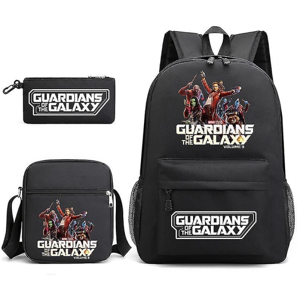 Guardians Of The Galaxy 3-pack Ryggsäckar Cartoon Barn Pojkar Flickor Skolväska Lättvikts Studenter Vattentät Kapacitet Mochilas style 7