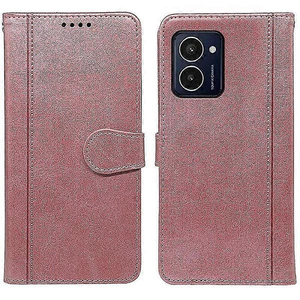 Telefoncover til HMD Pulse Læderetuier Pink gold