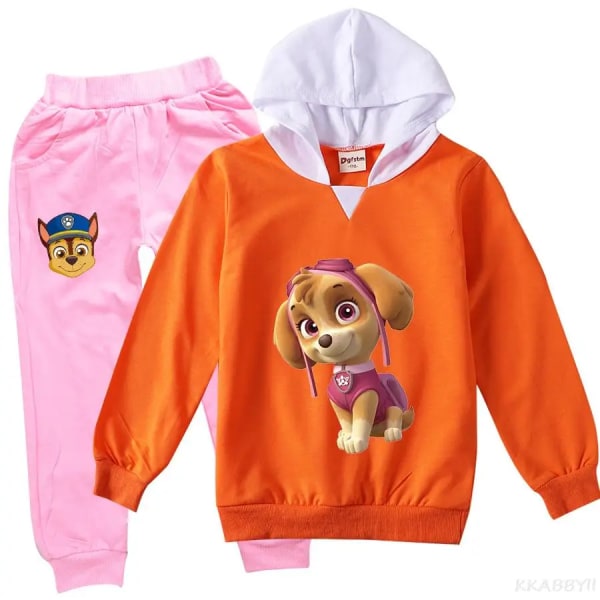 PAW PATROL Barnkläder Tecknade Flickkläder Set Vår Höst Kläder Kostym Toppar och byxor Baby Girl Höst Outfits style 16 110