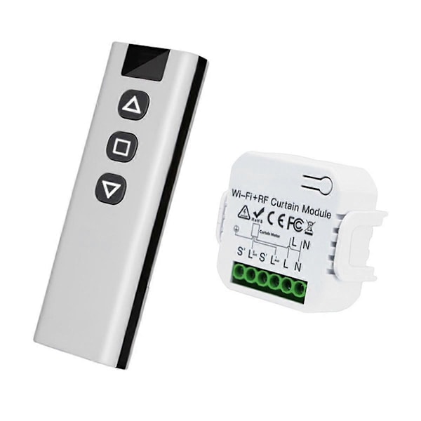 Tuya WIFI Smart Gardinbrytare APP Timer Motorstyrning Brytare RF 433 Mhz Fjärrkontroll Elektrisk Rullgardin