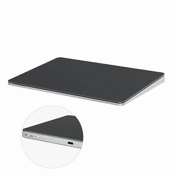 Bluetooth Touchpad Multifunktionella Gester Trackpad Uppladdningsbar Trådlös Touchpad för Laptop IOS, Svart
