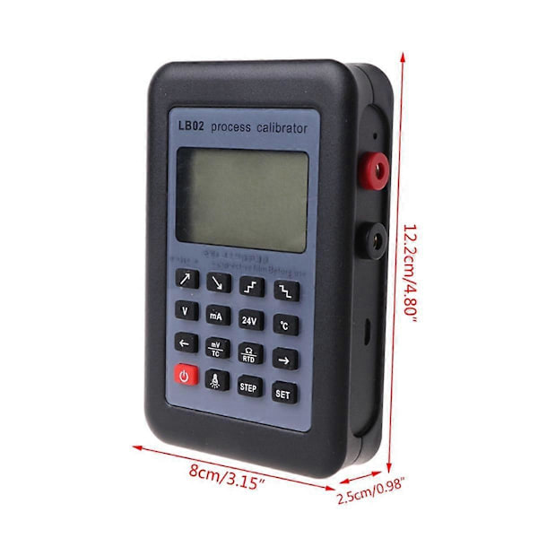 LB02 Kalibrator Tester Resistans Strøm Voltmeter 4-20 Generator