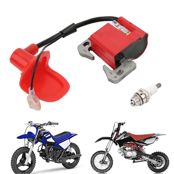 52mm Tändspole L7T Tändstiftskit Uppgradering för 2-takts 47CC 49cc ATV Pocket Bike Go Kart