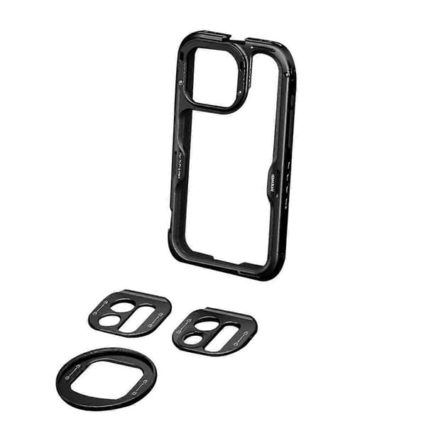 Telefonbur for 15 Pro Max Hurtigutløser Video Rig Telefonstabilisator med 67mm Filteradaptertilbehør