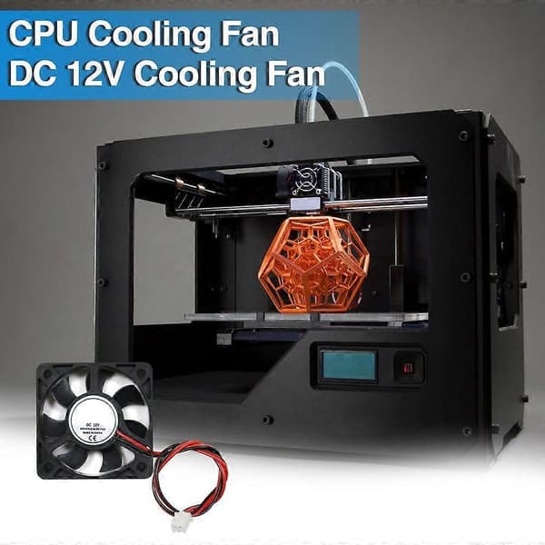 3D Printer Køleventilator 50x50x10mm DC 5V/12V/24V Lav Støj Blæserventilator Varmeafledning Computer CPU Køler Ventilator med 2 Pin Terminal Printer Tilbehør