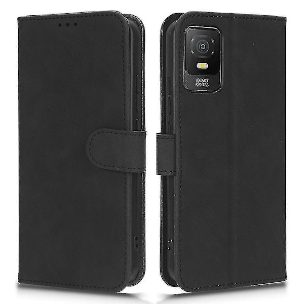 Til Tcl 403 Mobiltelefon Etui Stativ Tegnebog Stødsikker Tpu+pu Læder Telefon Cover Black