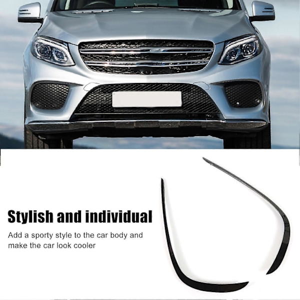 1 Par Frontfangerleppe Splitter Gloss Sort Bil Spoiler Diffuser Erstatning For Benz GLE?Klasse W166 AMG?Line C292