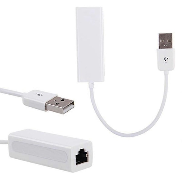 USB2.0 Han til RJ45 Ethernet Lan Netværksadapter Dongle 10/100 Mbps til Notebook
