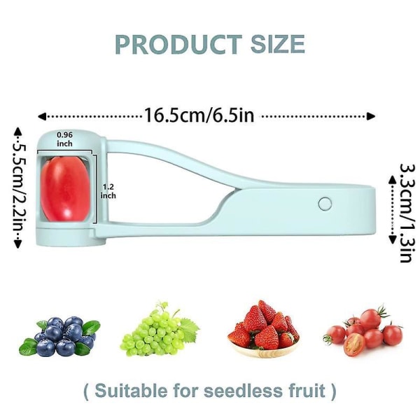 Druvskärare Jordgubbsskärare Druvskärare liten kärnfri frukt enkelt och snabbt Ergonomiskt handtag 304 knivar i rostfritt stål