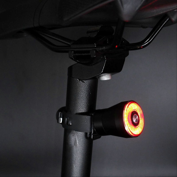 Cykelbroms Bakljus Super Starka Flera Belysningslägen Vattentät Smart Automatisk Bromsdetektering Cykel Bakljus