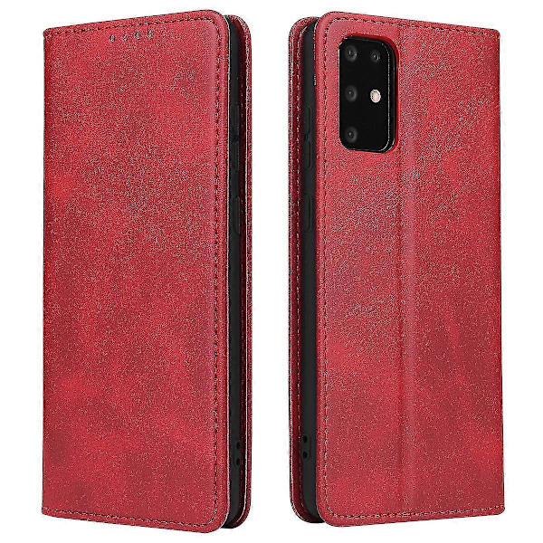 Samsung S20 Nahkainen Puhelinkotelo Red