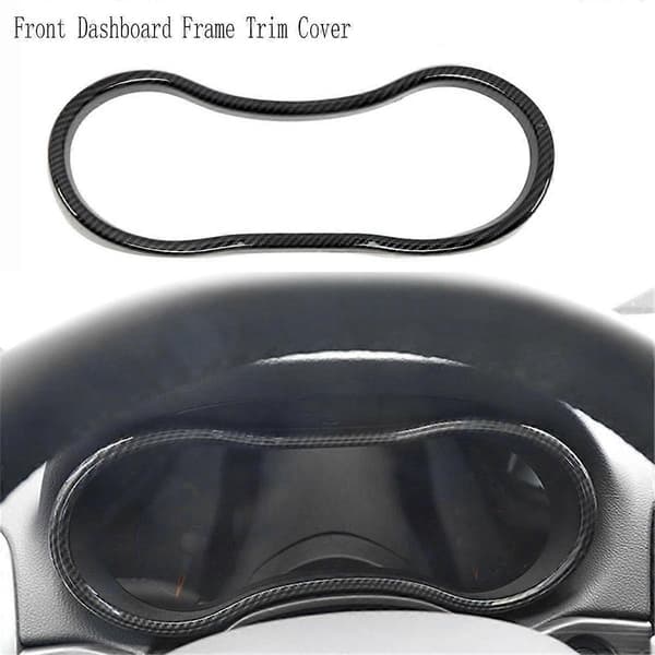Carbon Fiber Style Bil Interiør Front Instrumentbræt Ramme Trim Cover til Durango 2014-2020