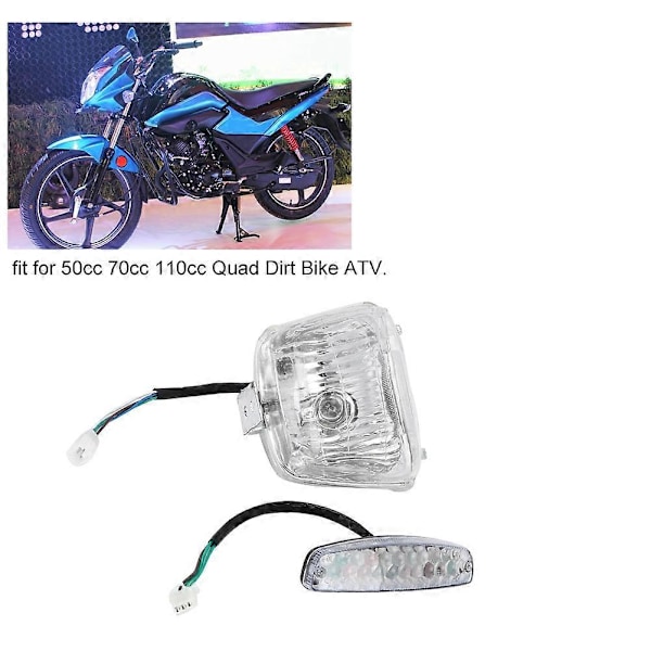 12V Etu- taka- ja takavalo Lamppu Dinosaurustyyli Sopii 50cc 70cc 110cc Mönkijä Dirt Bike ATV