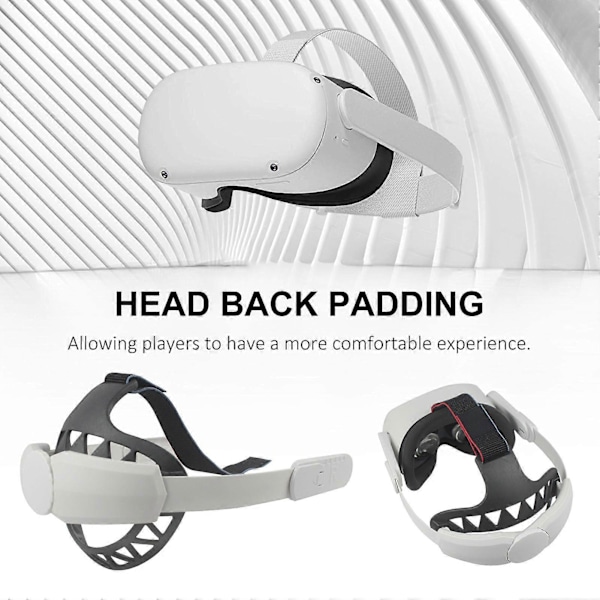 VR Hodebånd Bærbar Ergonomisk Komfortabel Virtual Reality Elite Hodestropp Erstatning for Oculus Quest 2