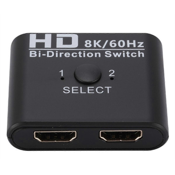 4K X 2K-kompatibel Switch Bi-Direction 2 Portar Splitter Switch för Laptop PC /4 TV Box Adapter(B)