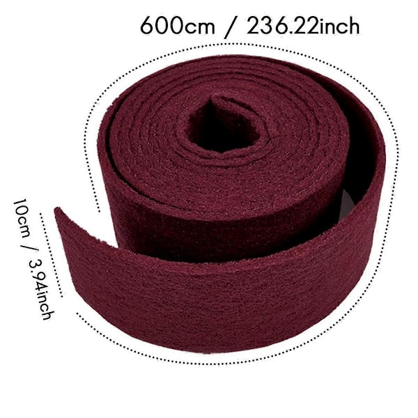Sliprondeller 10cm X 6m - 320 Korn - Rugga upp, Skura, Slipa, Förbereda Färgprimer för Vidhäftning, Repa