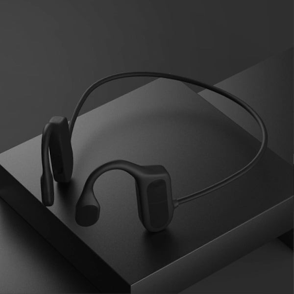 BL09 Bluetooth-kompatibla hörlurar IPX5 Liv vattentät Lång standby Stereo Trådlöst Hängande-öra Benledningsheadset för sport