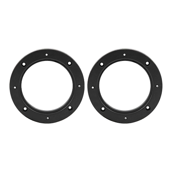 2 stk. 4in Bil Audio Højttaler Ring Pad Sort Automobil Modifikation Udskiftning Universal