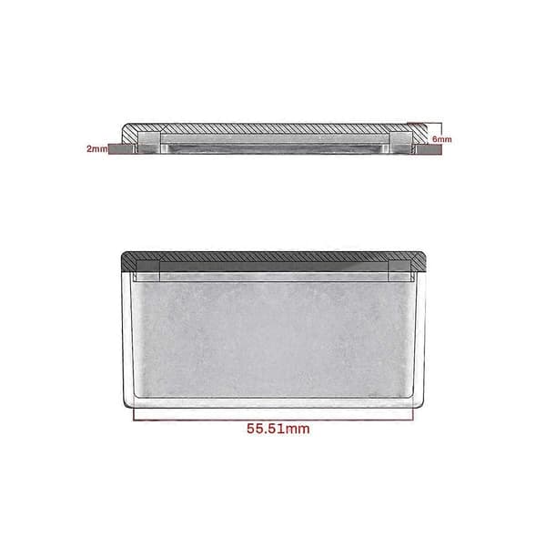 4 STK 1590B Guitar Pedal Kabinet Aluminium Støbt Stomp Box Case Toggle Switch Box 112x61x32mm
